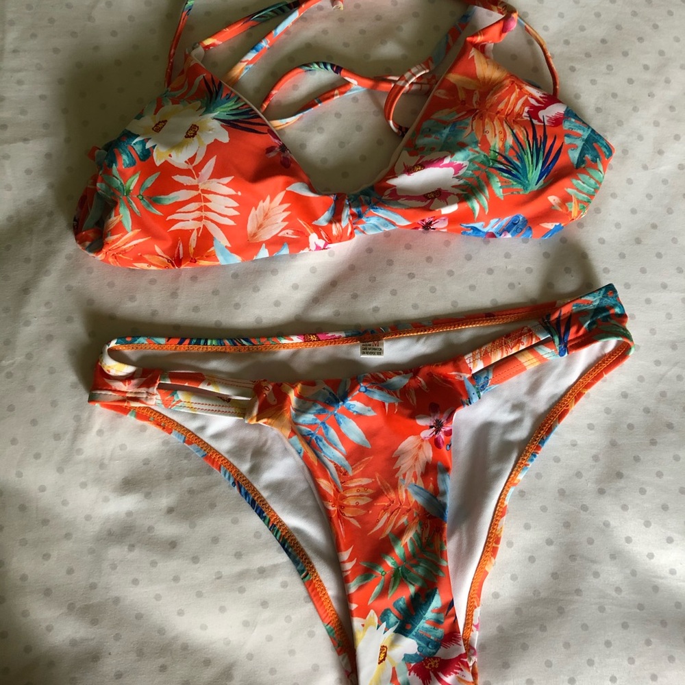 Shein orange bikini size medium!